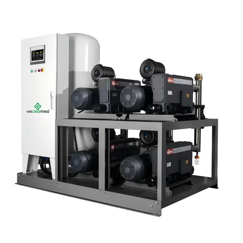 Système d'aspirateur médical à palets rotatifs lubrifiés